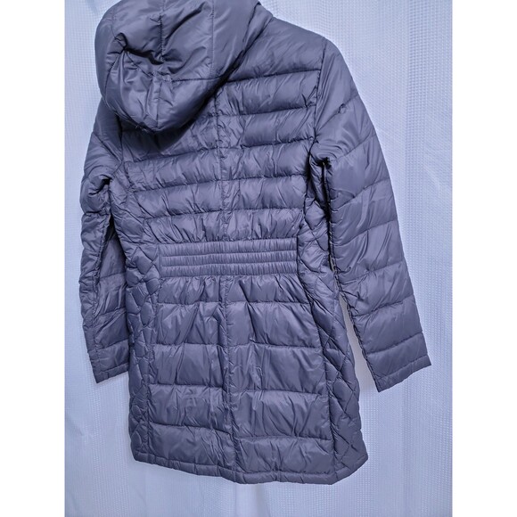 Michael Kors MK Packable Down Hooded Jacket Womens PS Gray/Gold - Picture 5 of 10